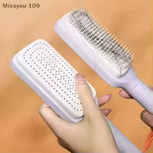 4 In 1 Self Cleaning Hair Brush New Self-Cleaning Anti-Static Massage Comb Scalable Rotate Lifting Self Cleaning Hairbrush