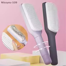 4 In 1 Self Cleaning Hair Brush New Self-Cleaning Anti-Static Massage Comb Scalable Rotate Lifting Self Cleaning Hairbrush